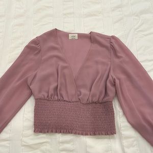 Aritzia Wilfred - pink small blouse